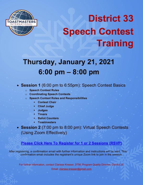 Speech Contest Training